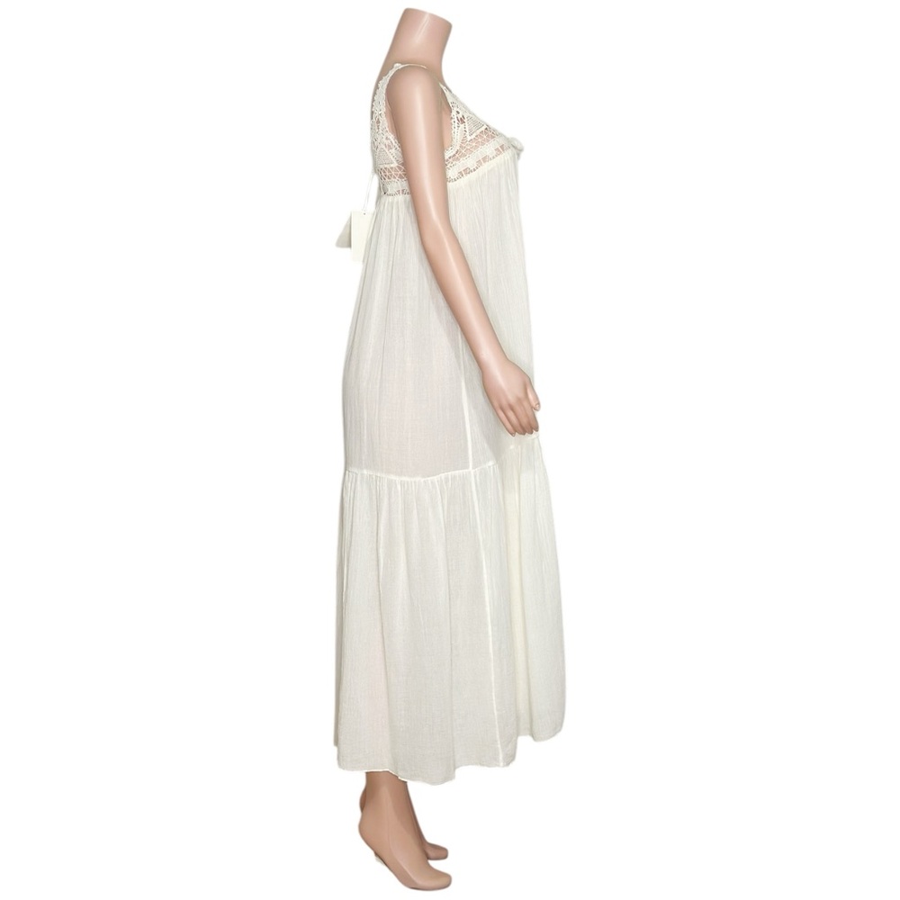 ULLA JOHNSON Rowena Coverup Dress, Ivory, P/XS - Picture 9 of 13